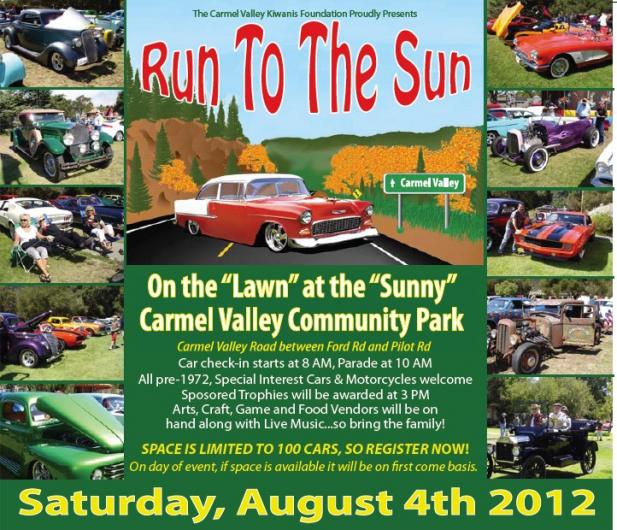 Carmel Valley Kiwanis Foundation "Run to the Sun" Car Show Hotrod Hotline